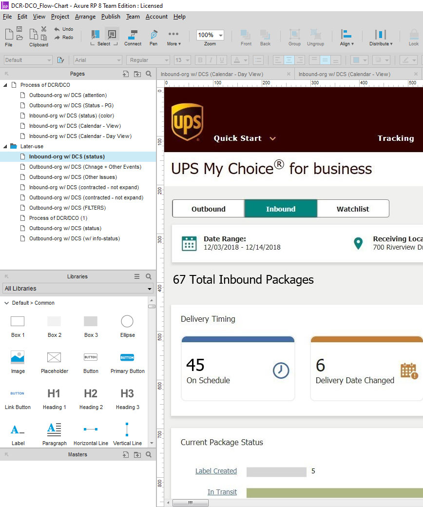My UI Designs with Axure RP 8